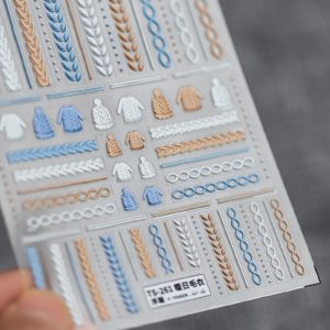 sweater nail stickers