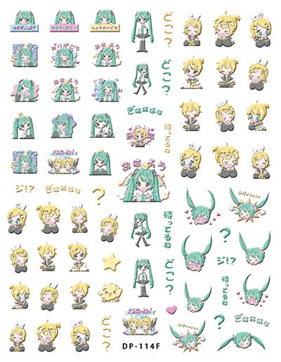 初音ミクHatsune Miku nail stickers