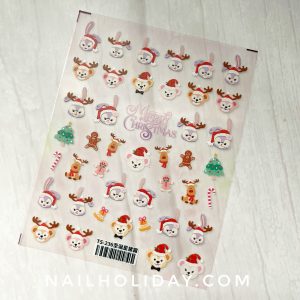 christmas sanrio nail stickers