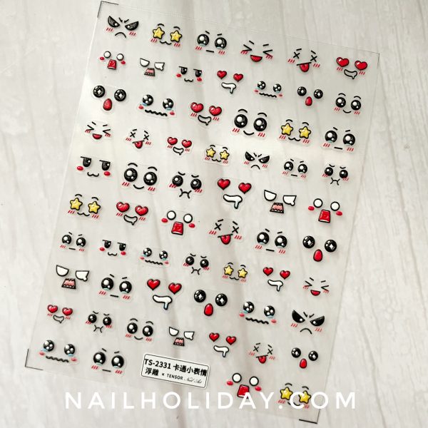 emoji nail stickers