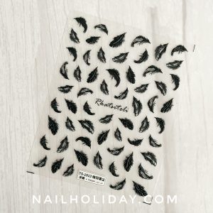 feather nail stickers
