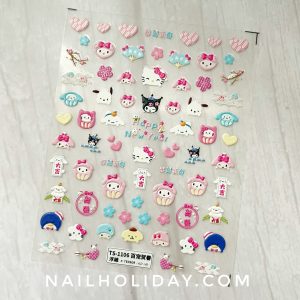 5D Stitch Valentine Nail Sticker