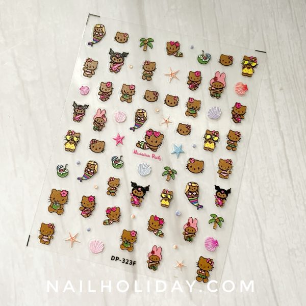 Cartoon Nail Art Stickers, Cute Animal Doll Nail Self-Adhesive Sticker  Design, Bear Dog Cat Rabbit Duck Raccoon Sheep Hedgehog Nail Art Decals  Supplies for Women Girls Manicure Charms Decorations : Amazon.in: Home
