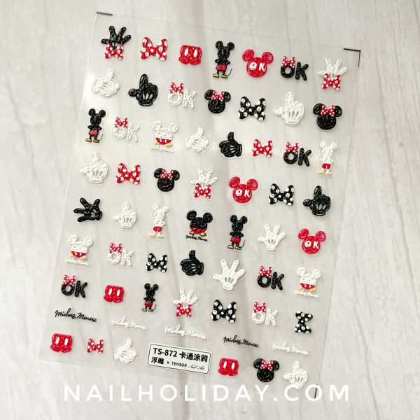 mickey nail stickers