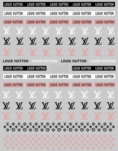 louis vuitton nail sticker