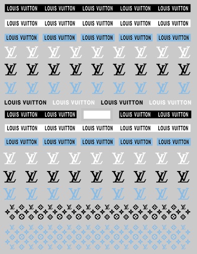 louis vuitton nail sticker