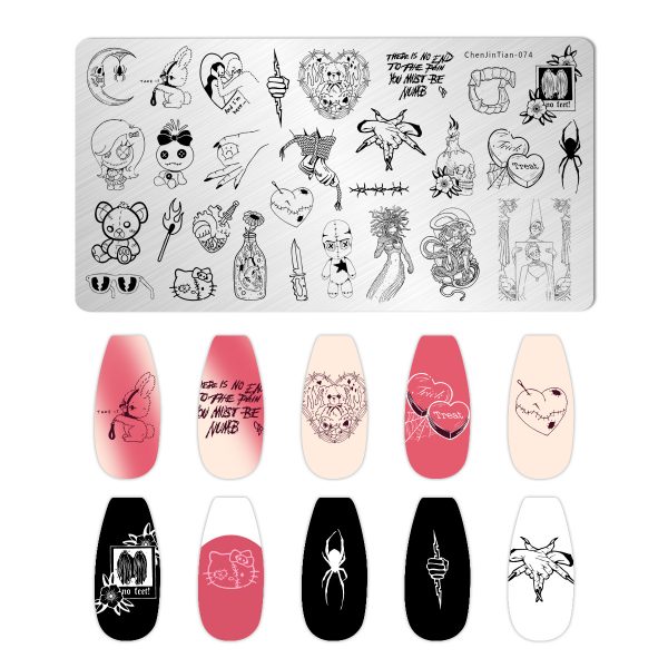 NIUREDLTD Nail Art Printing Plate Image Stamping Plates Manicure Template  Tool DIY - Walmart.com