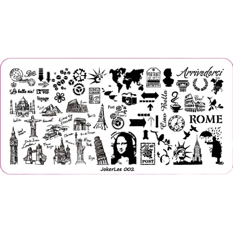 Landmark Nail Stamping Plate JL002