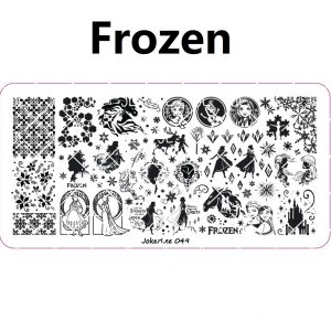 Frozen nail stamping plate