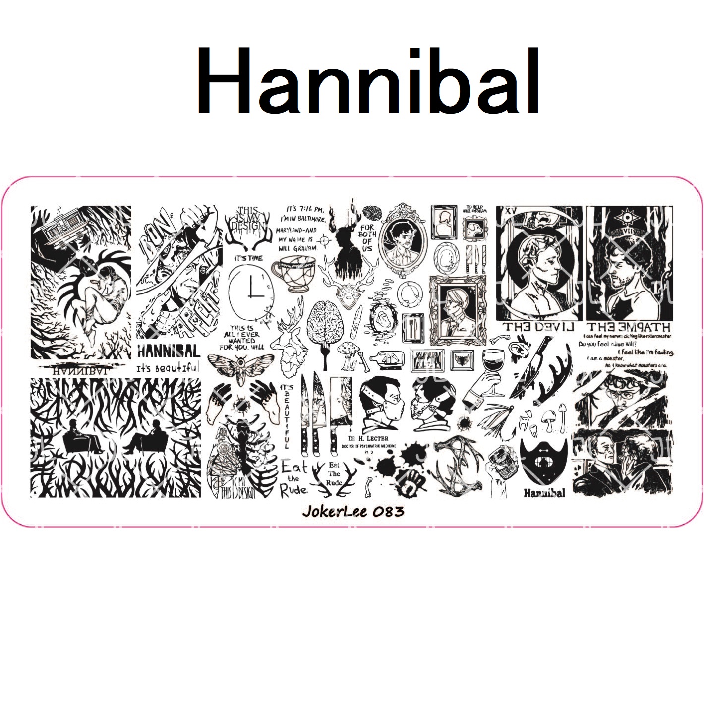 Hannibal nail stamping plate