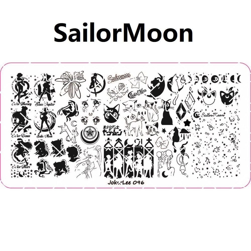 sailormoon nail stamping plate