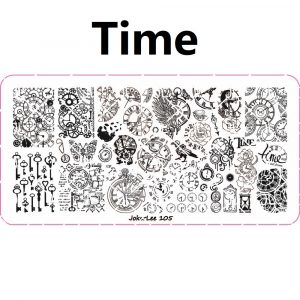 Time nail stamping plate