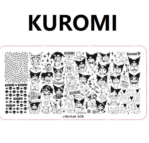 kuromi nail stamping plate
