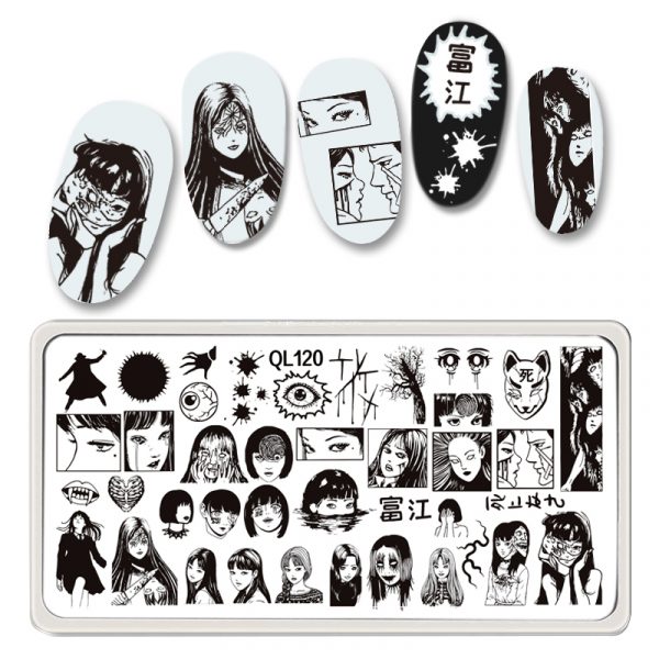 富江とみえ Tomie nail stamping plate