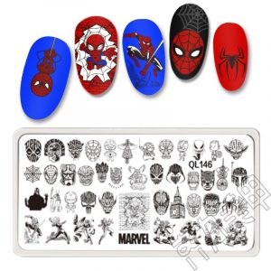 marvel nail stamping plate