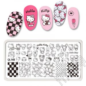 Hello Kitty Nail Stamping Plate JL13
