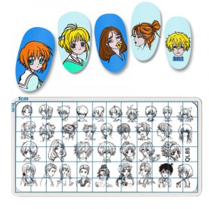 Anime nail stamping plate