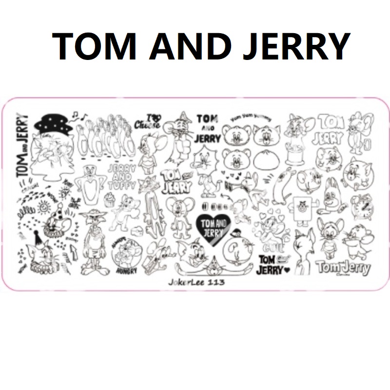 JL113-TOM AND JERRY nail stamping plate