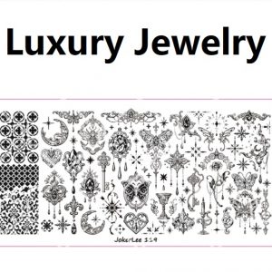 luxury jewelry nail stamping plate
