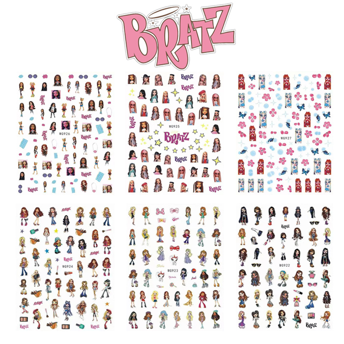 bratz nail stickers