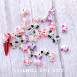 Hello kitty nail charms (4 charms) – The Nail plug store