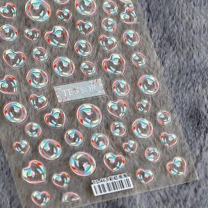 bubbles nail sticker