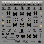 Chanel nail sticker