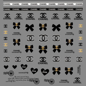 Chanel nail sticker