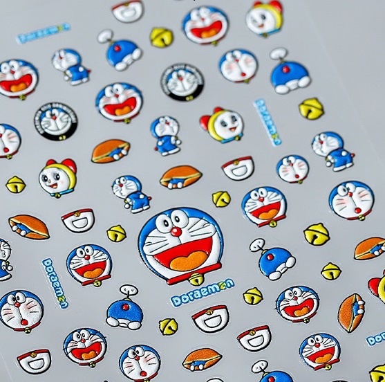 Doraemon nail stickers