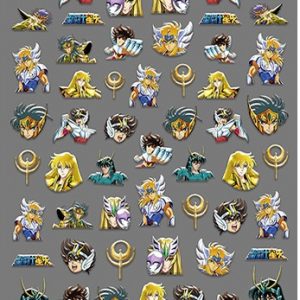 Knights of the Zodiac nail stickers