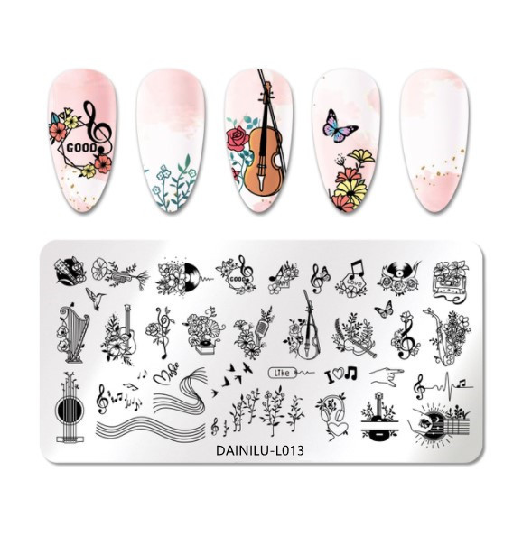 Music Nail stamping plate