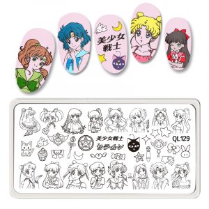 Sailor Moon nail stamping plate