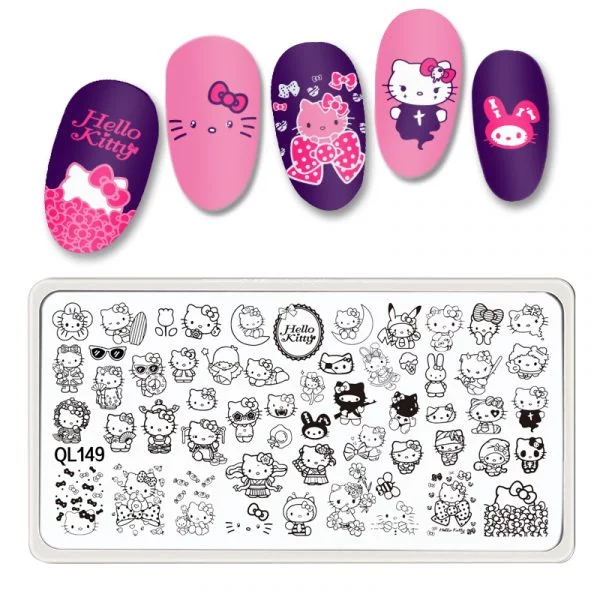hellokitty-nail stamping plate