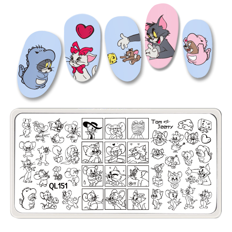 QL151 Tom and jerry nail stamping plate