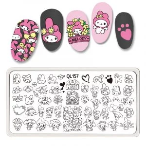 Melody nail stamping plate