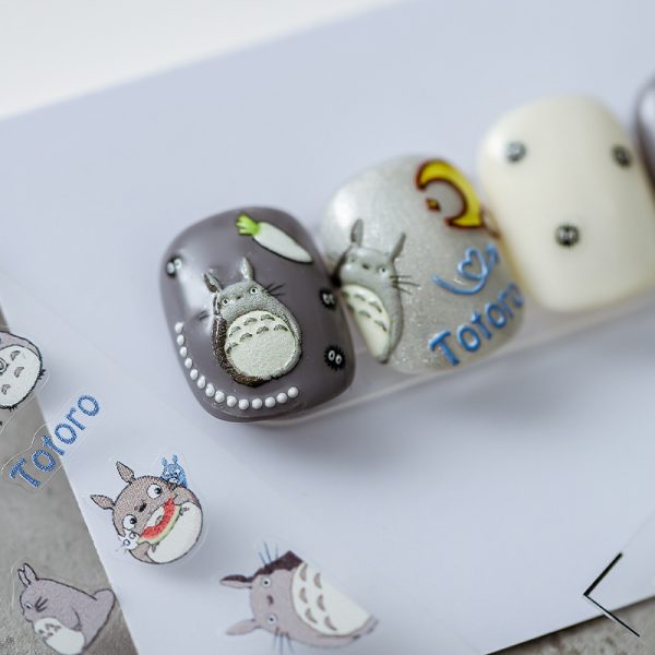Totoro nail stickers