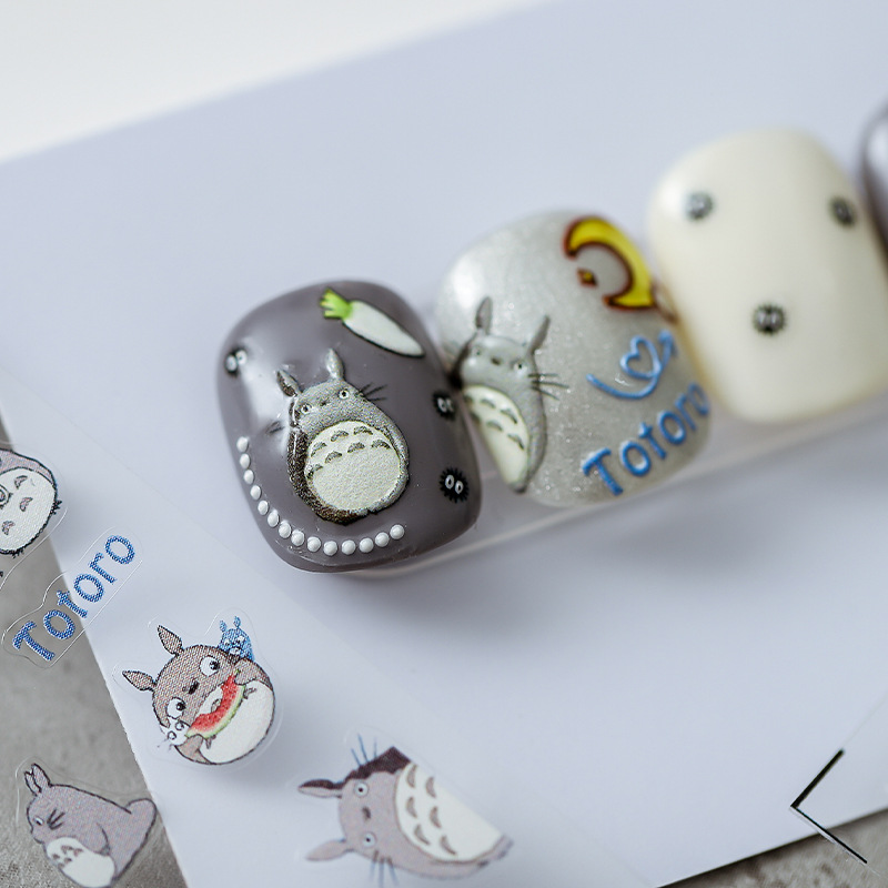 Totoro nail stickers (2)