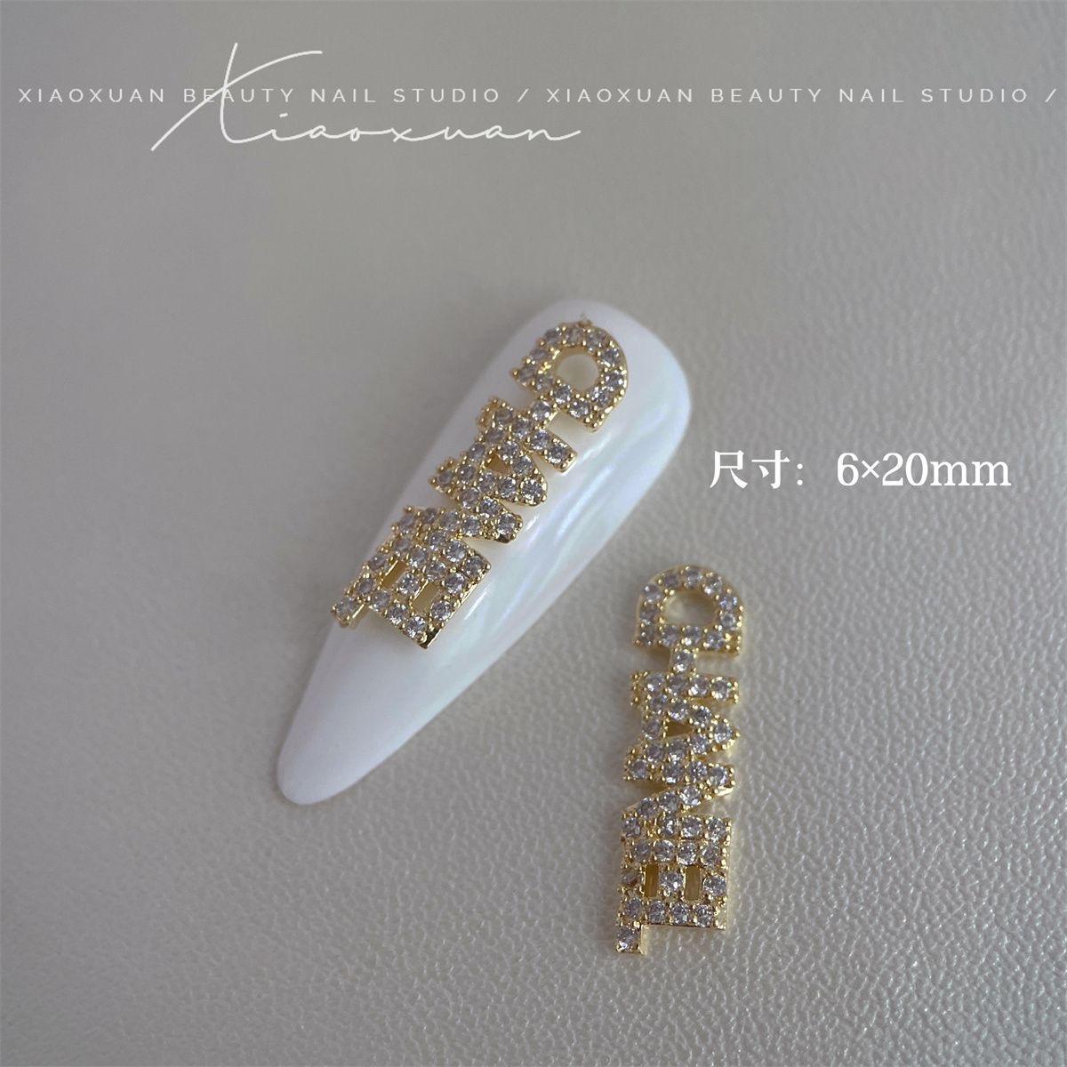chanel nail charms gold2
