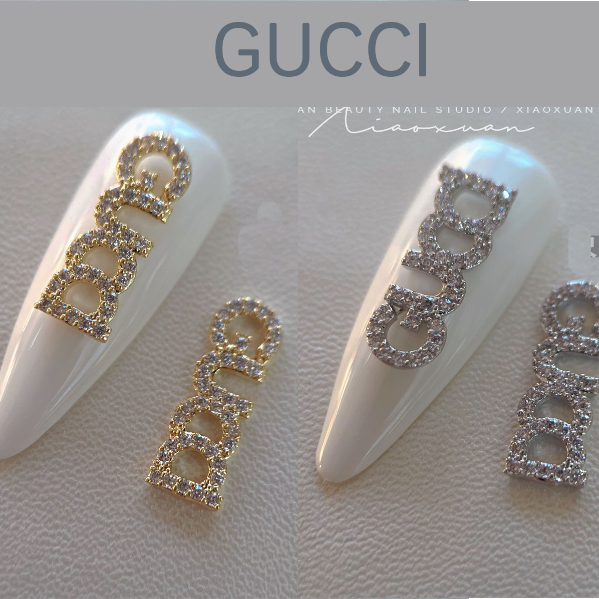 gucci nail charm gold+silver
