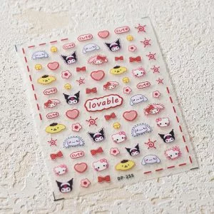 Lovable Sanrio nail sticker