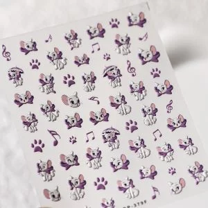 Marie Cat nail sticker