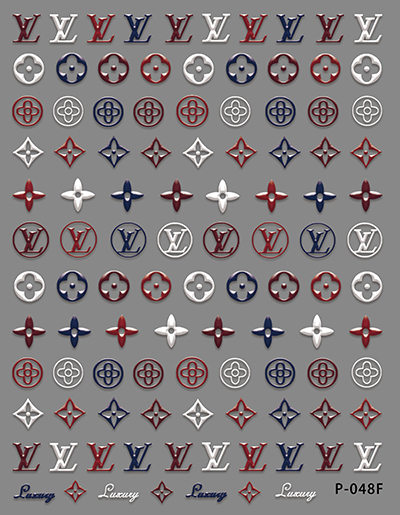 LV nail stickers