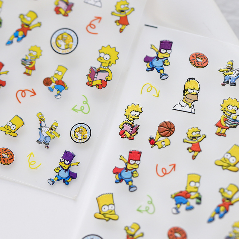 Simpson nail stickers (1)