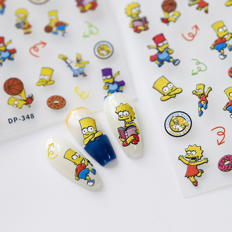 Simpson nail stickers (2)
