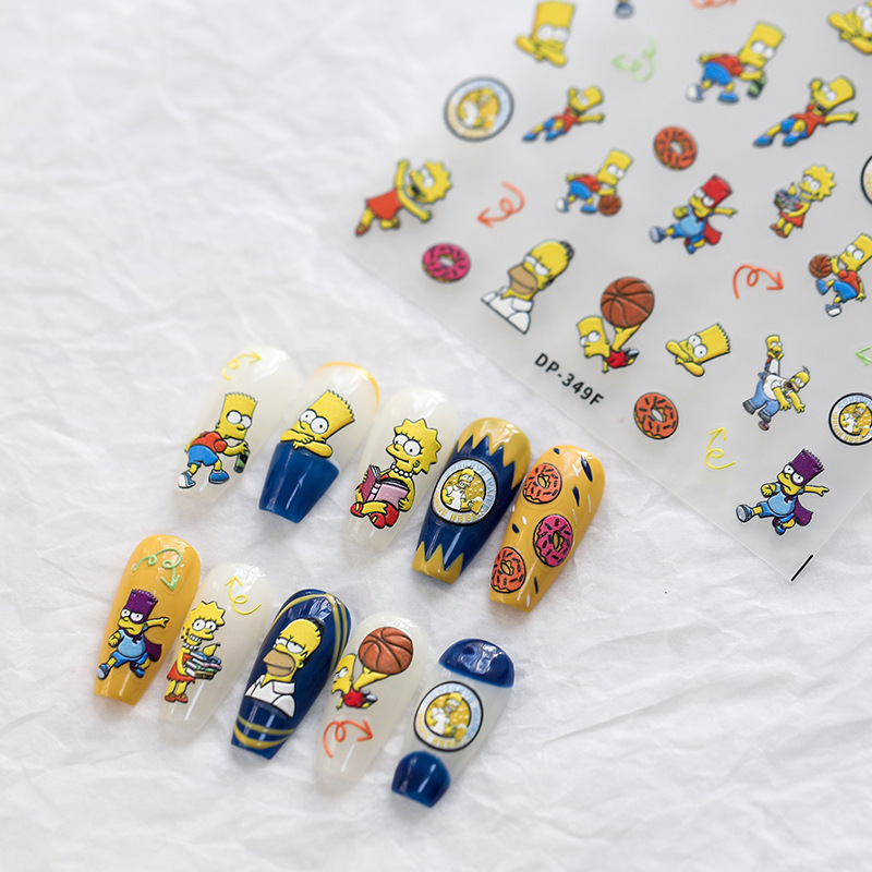 Simpson nail stickers (3)