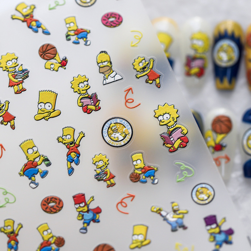Simpson nail stickers (4)