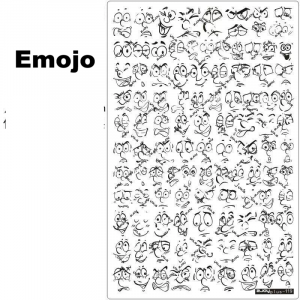 emoji nail plate
