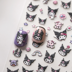 kuromi nail sticker