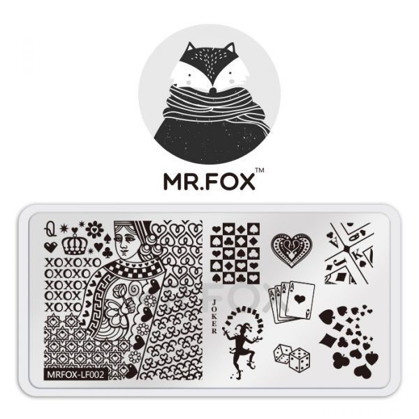 Joker nail stamping plate