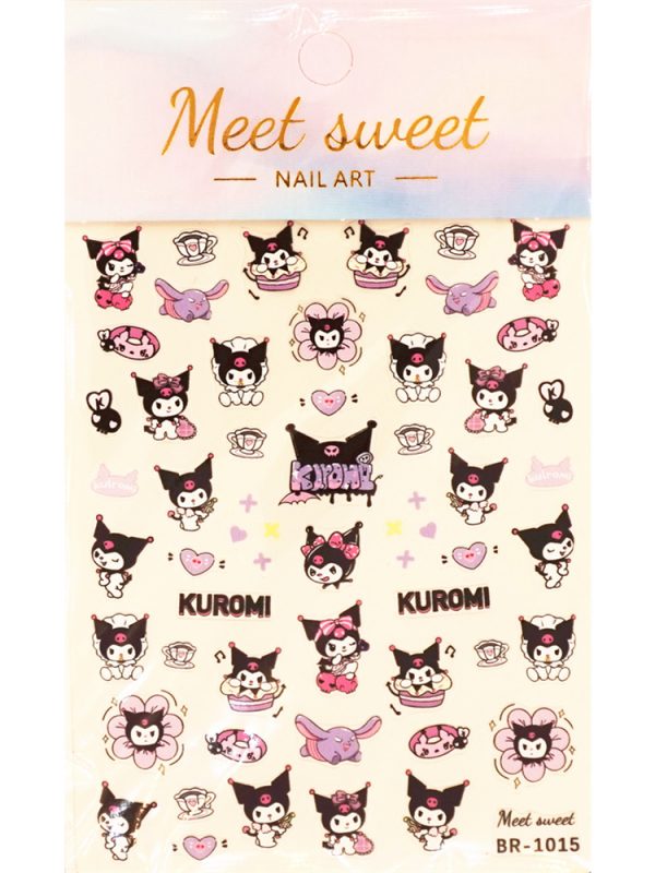 kuromi nail sticker